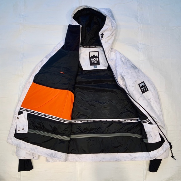 Montec Doom Ski Jacket, Women's XL, White TieDie - Picture 5 of 7